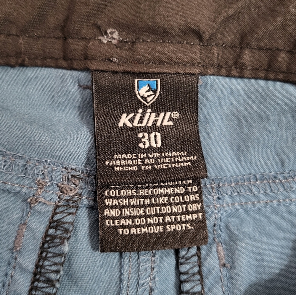 KUHL Ramblr Shorts 10" Inseam in Deep Waters Blue Size 30 - Picture 10 of 14